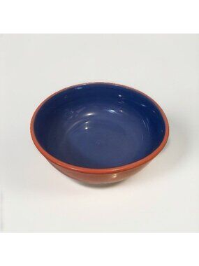 Vintage Lindt Stymeist Colorways 11”  Serving Vegetable Bowl Salmon & Blue